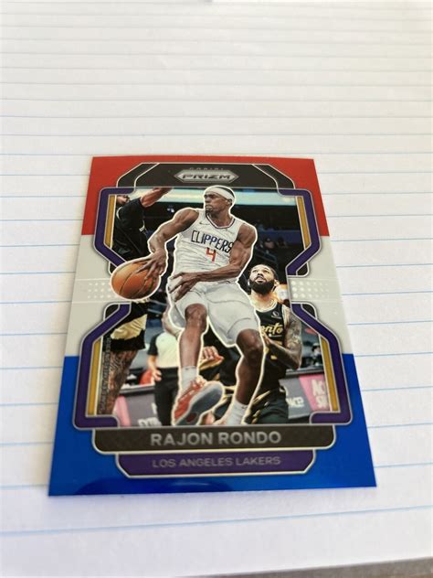 Rajon Rondo Red White Blue Prizm NBA Card EBay