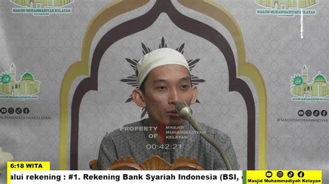 Live Ceramah Agama Subuh Ahad Ust Zul Hazmi Sofyan Lc Youtube