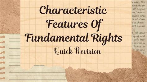 Features Of Fundamental Rights