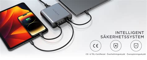 Satechi 200w Gan Laddare Med 6 Portar Usb C 2x Usb C Pd 3 1 140w