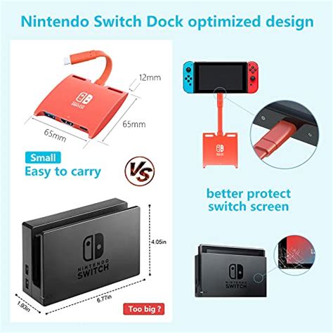 Haribol Switch Dock 4k 60hz Pour Nintendo Switch Dock 1080p 60hz Pour Nintendo Switch