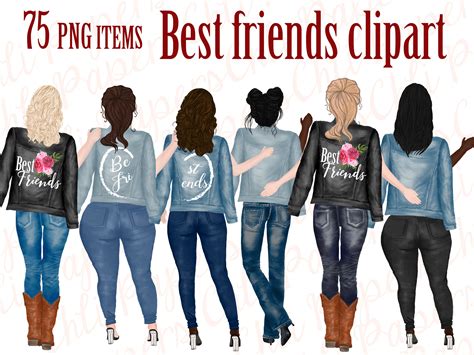 Best Friends Girls Clipart