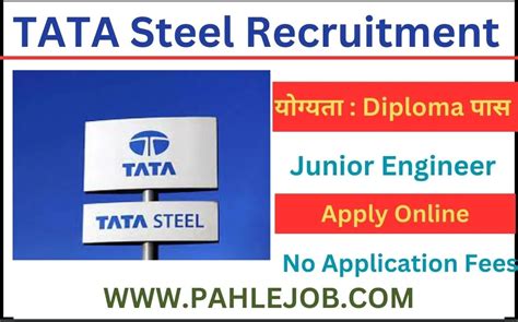 TATA Steel Recruitment 2023 Apply Online Pahle Job