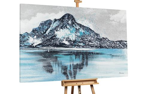 Trouver Peinture L Huile Mirror Of The Mountain Kunstloft