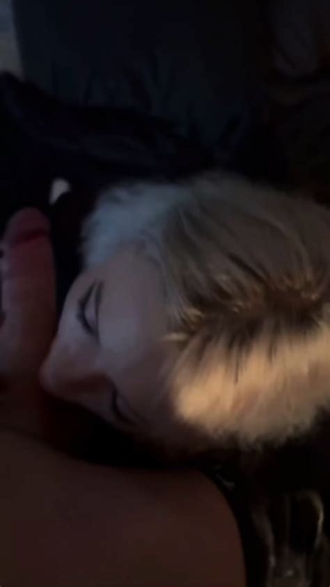 Busty Blonde Swallowing Cock