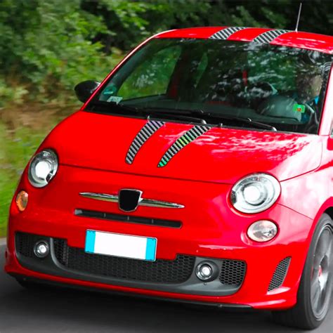 Kit Fasce Adesive Carbonio D Oleografico Strisce Abarth Tributo