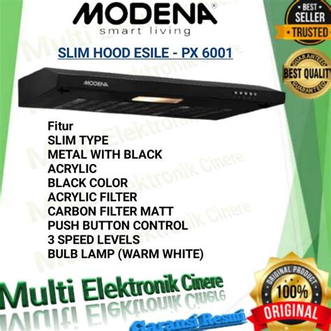 Jual COOKER HOOD MODENA PX 6001 Slim Hood Modena Shopee Indonesia