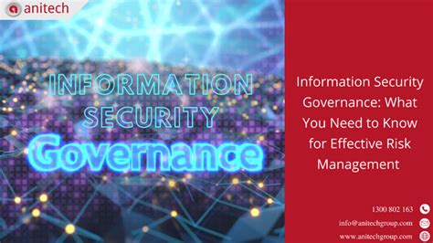 Information Security Governance What You Need To Know For Effective