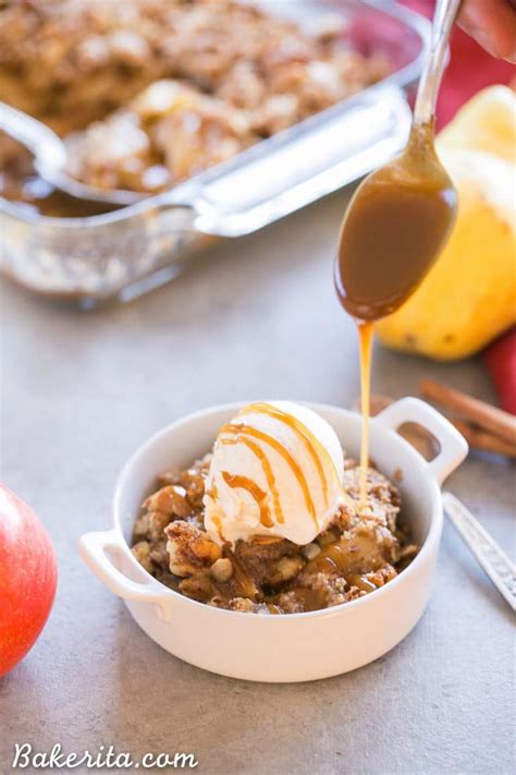 Pear Apple Crisp Gluten Free Paleo Vegan • Bakerita