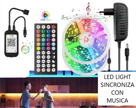 LUCES LED SINCRONIZA CON MUSICA STRIP COLORS LED LIGHTS MUSIC Outlet