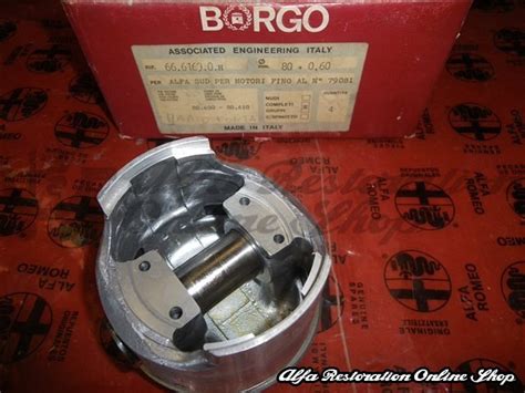 Alfasud Cc Piston Set Mm Mm Oversize Up To Engine