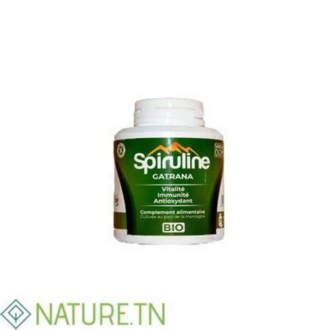 BIO GATRANA SPIRULINE BIOLOGIQUE 45 GELULES Nature Tn