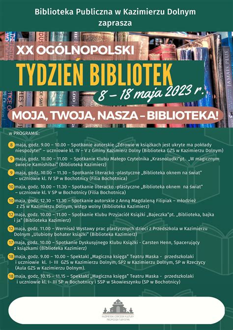 XX Ogólnopolski Tydzień Bibliotek 8 18 maja 2023 r KOKPiT