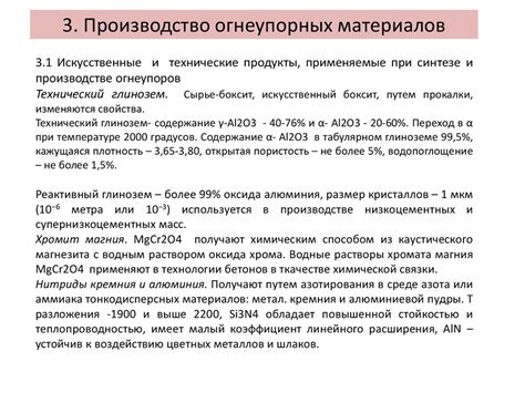 Производство огнеупорных материалов - презентация онлайн