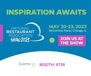 National Restaurant Association Show - May 20-23, 2023 - Chicago, IL