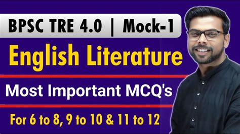 BPSC TRE 4 0 English Classes Most Important MCQ S Of English