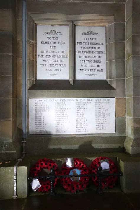 War Memorials In Northumberland In Pictures Chronicle Live