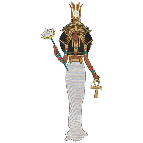 Hathor Egyptian Goddess Digital Machine Embroidery Design 3x6, 3x7, 4x8 ...