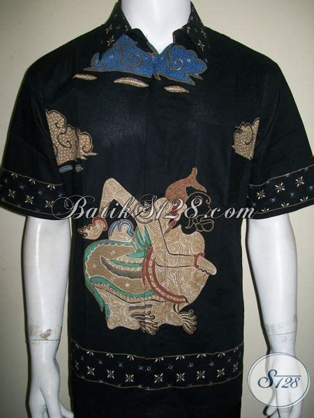 Batik Semar Batik Wayang Motif Semar Laki Laki Warna Hitam Ld1364t L