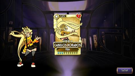 Skullgirls Mobile Evolucionando A Diamante Filia Cabellos Dorados Youtube