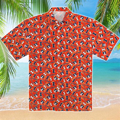 Fighting Illini Hawaiian Shirt - Lelemoon