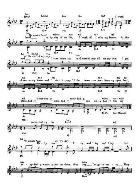 Queen Somebody To Love Sheet Music Easy Sheet Music