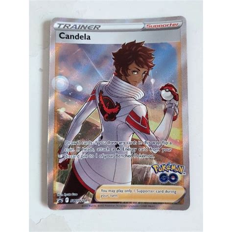 Pokemon Go Promo Swsh228 Candela Full Art Trainer Supporter Card