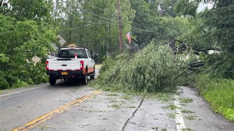 Storm Causes Damage Across Nyc And Nearby Suburbs Bringing Down Trees