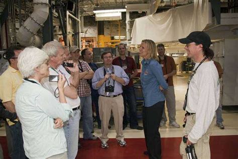 Cape Canaveral Fla Media Representatives Participate In A Post