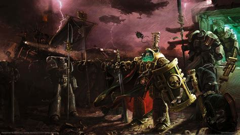 Download The Epic Battle Between The Eldar And Chaos Begins Wallpaper