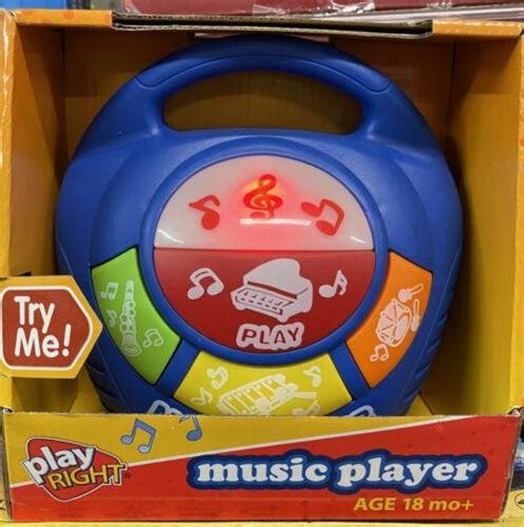 Play Right Music Player Ages 18 Mo Multiple Melodies Lights Up