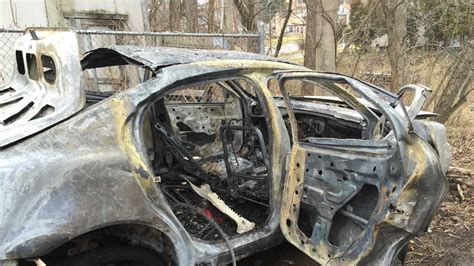 Photos Car Gutted By Fire In Franklin Township