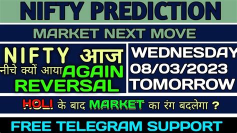 Nifty Prediction And Nifty Analysis For Wednesday 08 March 2023 Bank