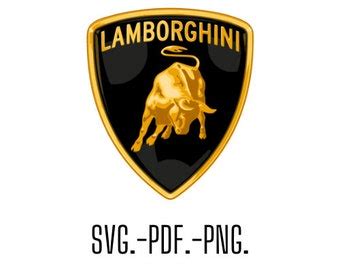 Lamborghini Logo Svg Etsy