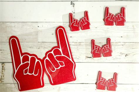 DIY Foam Finger SVG File - Giggles Galore