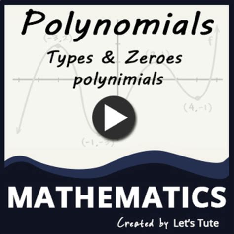 Mathematics Types And Zeroes Of Polynomial Algebra By Letstute Tpt