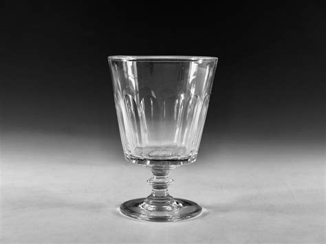 Antique Glass Bucket Bowl Rummer English C1830 In Antique Wine Glasses Carafes And Drinking Glasses