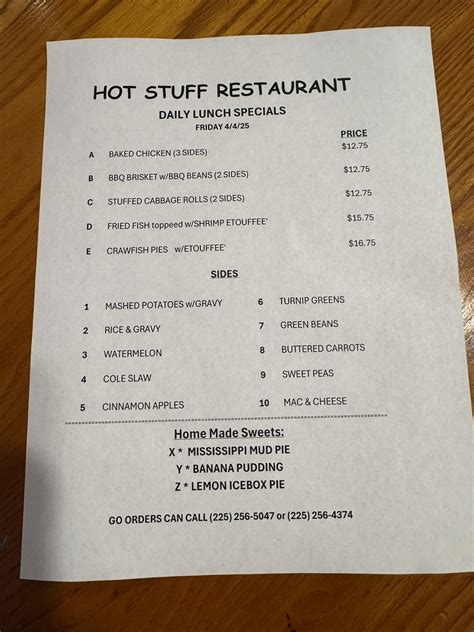 Hot Stuff Restaurant | Baton Rouge LA
