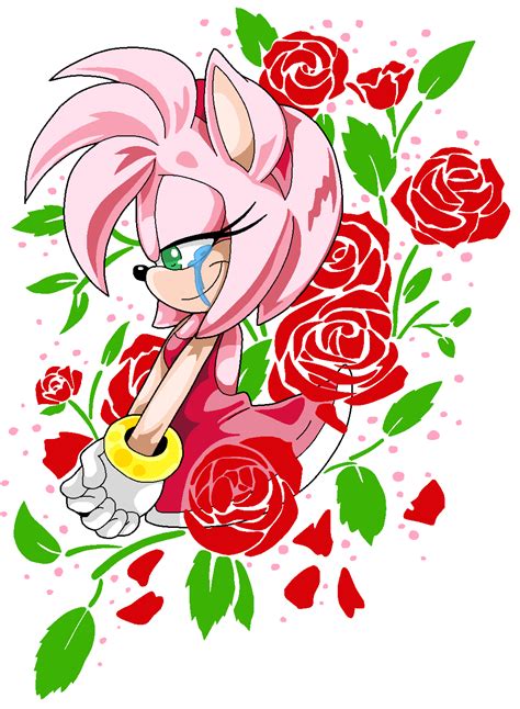 Lets Hope Amy Rose Is Crying From Happiness Art By Shyamiq Ramyrose