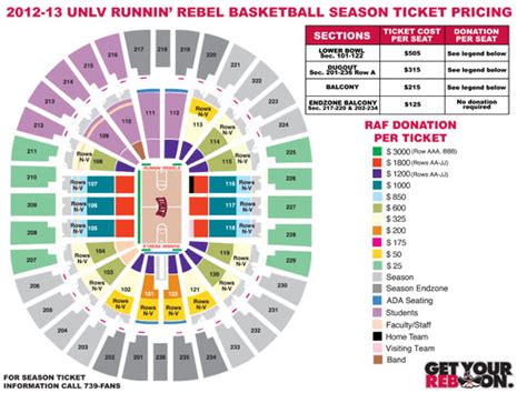 Thomas And Mack Seating Chart With Seat Numbers