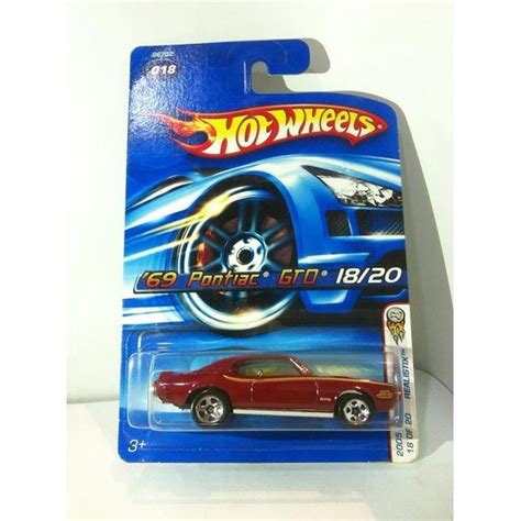 Hot Wheels 2006 First Editions Realistix 69 Pontiac GTO Red KM Shopee Malaysia