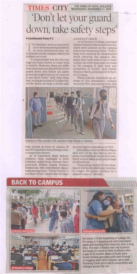 2021 November 17 – Don’t let your guard down, take safety steps – St