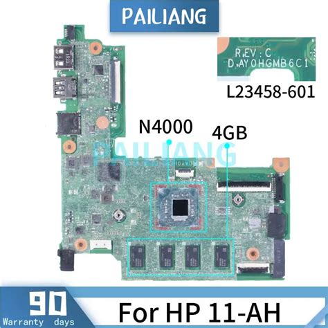 N4000 4gb Ram For Hp Stream 11 Ah Laptop Motherboard Day0hgmb6c1 L23458 601 Sr3s1 11 Ah012dx 11