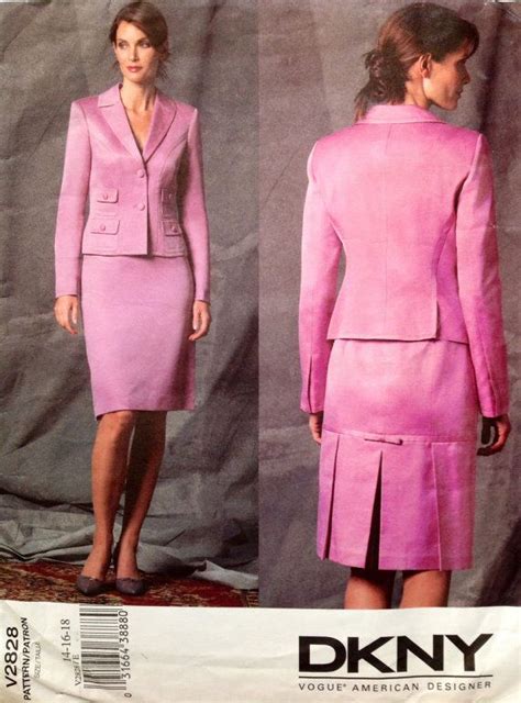 Dkny Vogue V Uncut Misses Jacket And Skirt Vogue Sewing Patterns