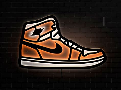 Air Jordan Led Sign Jordan Sneakers Art Air Jordan Neon Etsy