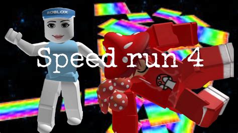 Racing My Friend In Speed Run 4 Roblox Youtube