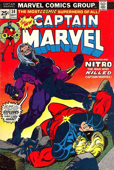 Captain Marvel V2 34 Jim Starlin Art Cover 1st Nitro Pencil Ink