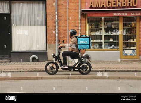 Copenhagen Denmark Sept Wolt Partner Food Delivery Bike