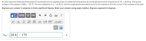 Solved An Acb Sequence Balanced Three Phase