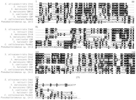 Alignment of sequences homologous to the C. cellulovorans ManAd1 ... 